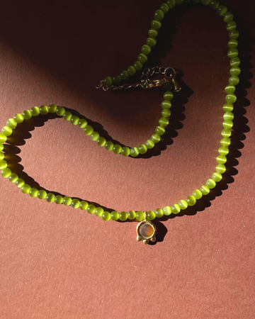 Collar Tulasi Ojo de gato